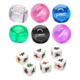 thumbnail image 1 of Acrylic Round Corner Dices 6 Sided Table Game Dices Smooth Enduring, 1 of 12