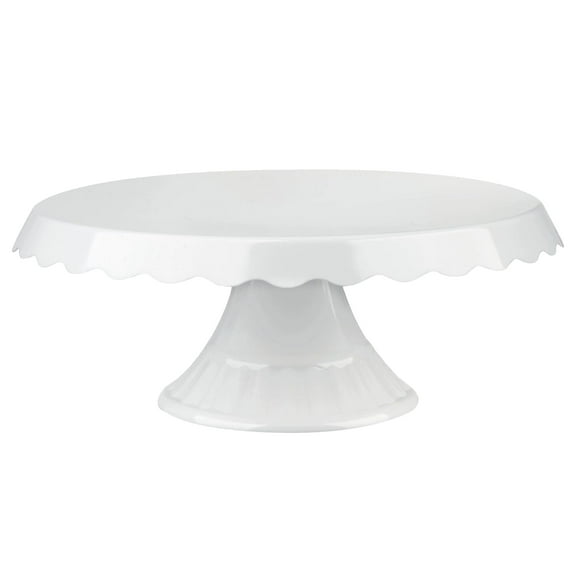Grupo Mirandinha - White Acrylic Lace Cake Stand, Durable, Collapsible & Elegant