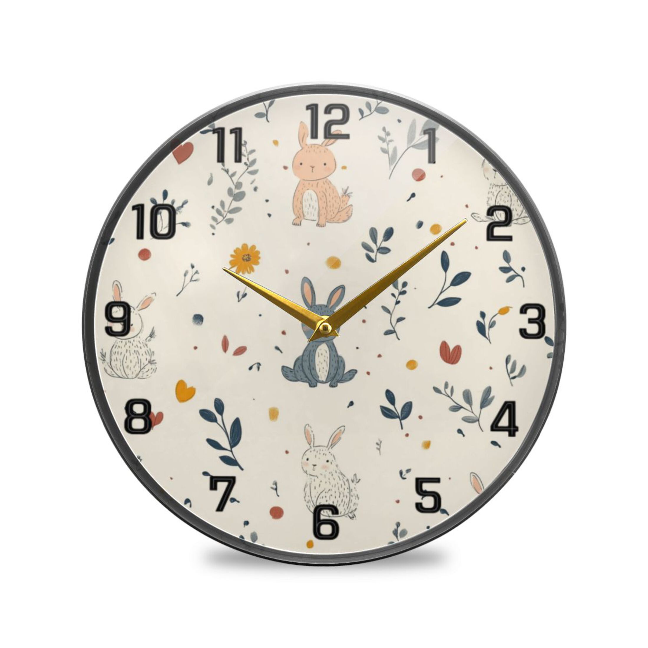 Acrylic Round Wall Clock Battery Operated Silent NonTicking Decorative