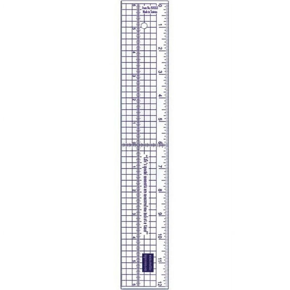 Creative Impressions Acrylic Ruler 12"-Metal Edge