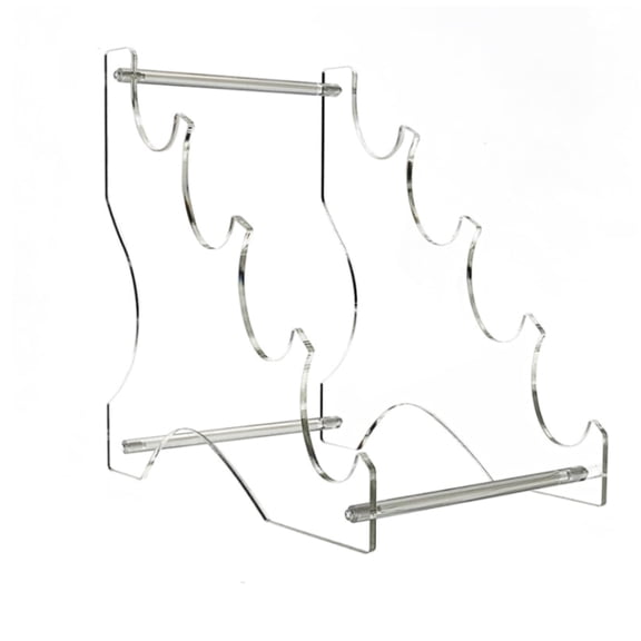 Acrylic Sabers Display Stand Sturdy 4 Layer Acrylic Swords Holder Desktop Display Stand Rack for Sabers