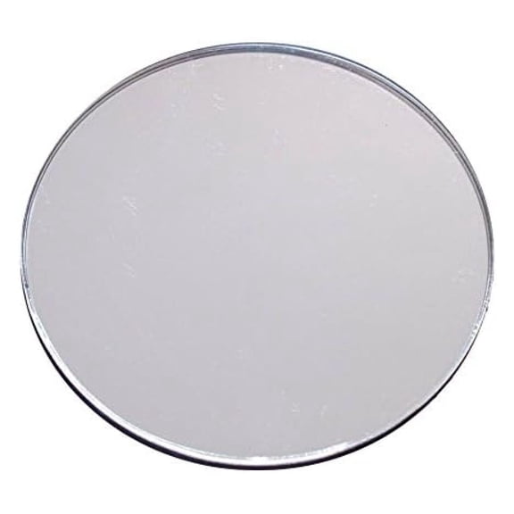 Acrylic Safety Mirror, 12 Inch Round Peel and Stick - Shatterproof, Lightweight, True Reflection - Gym, Dance, Home, School & DIY Projects 12"L x 12"W