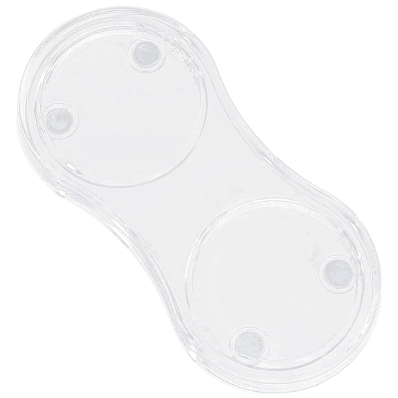 Acrylic Salt Pepper Mill Tray Clear 2.05 Inch Inner Diameter 2 Mills Oil Vinegar Bottles Shaker Grinder Rest Holder