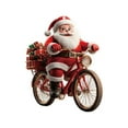 thumbnail image 1 of Acrylic Santa Claus Christmas Ornaments, Christmas Santa Riding Bike Ornaments for Christmas Tree Hanging, Biker Santa Funny Christmas Tree Ornaments for Home Tree Decor Car Mirror Accessories, 1 of 6