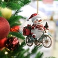 thumbnail image 1 of Acrylic Santa Claus Hanging Sign Ornament For Christmas Tree Decoration Lightweight Pendant With Top Hole For Ribbon Or Hook And Individual Packaging Options, 1 of 5