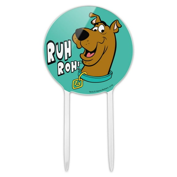 Acrylic Scooby-Doo Ruh Roh Cake Topper Party Decoration for Wedding Anniversary Birthday Graduation