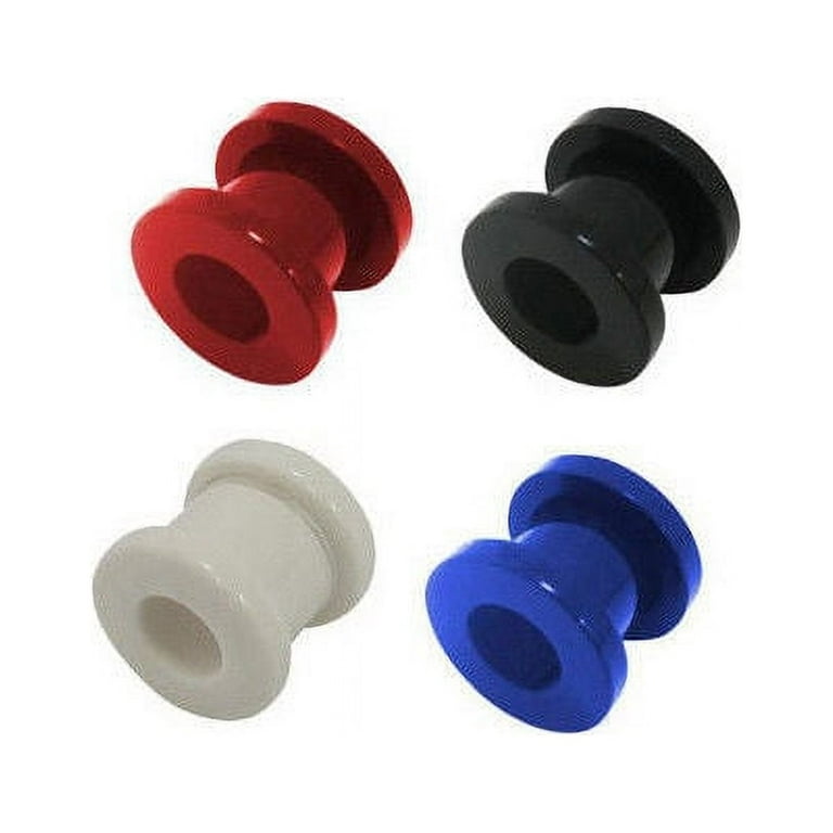 Acrylic Screw Fit Ear Plugs 8 Gauge to 00 Gauge Choose Your Color