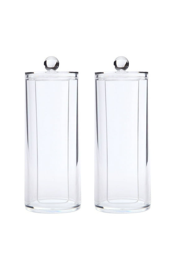 Acrylic Scrunchie Holder Ponytail Holder Box Cotton Pads Hair Ties Storage Travel