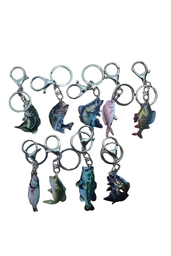 Acrylic Sea Bass Keychain Multifunctional Keychain Fishing Enthusiast Men and Women Decoration Gift