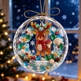 thumbnail image 1 of Acrylic Sea Glass Christmas Tree Ornament 3.15in,Beach Themed Hanging Decor for Household Gift, 1 of 6