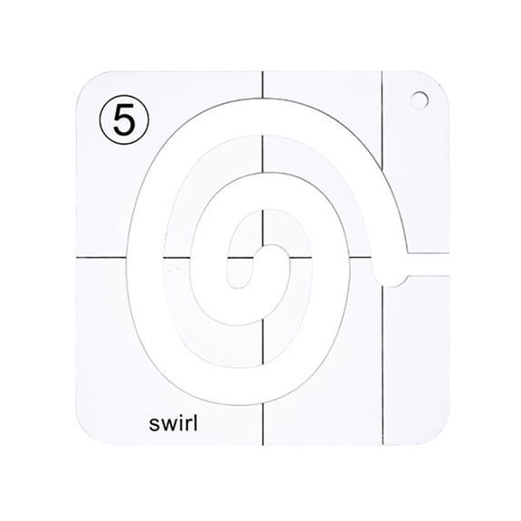 Acrylic Sewing Patchwork Ruler Special-Shaped Hollow Sewing Template Presser Foot Patchwork Template Quilting Tool