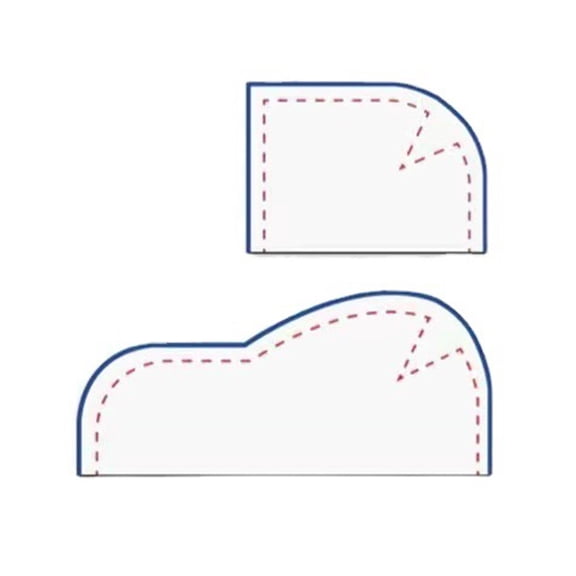 Acrylic Sewing Pocket Template Set for Craft Enthusiasts Reusable Tool