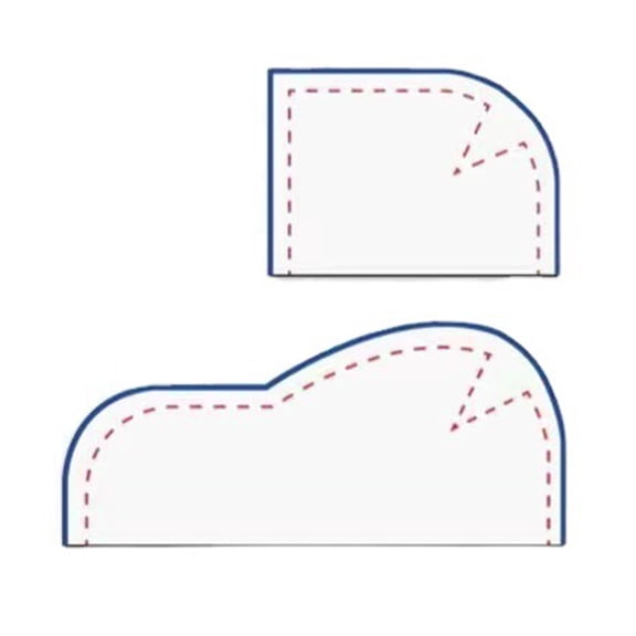 Acrylic Sewing Pocket Template Set for Craft Enthusiasts Reusable Tool