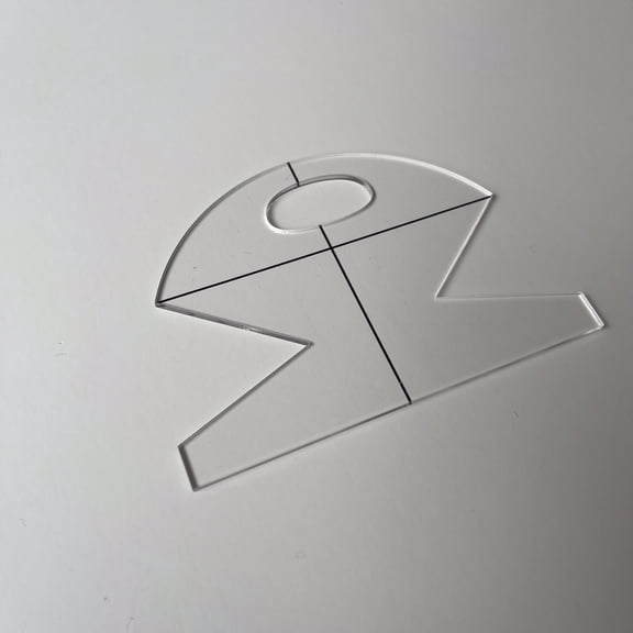 Acrylic Sewing Template, 5 inch, 1pc