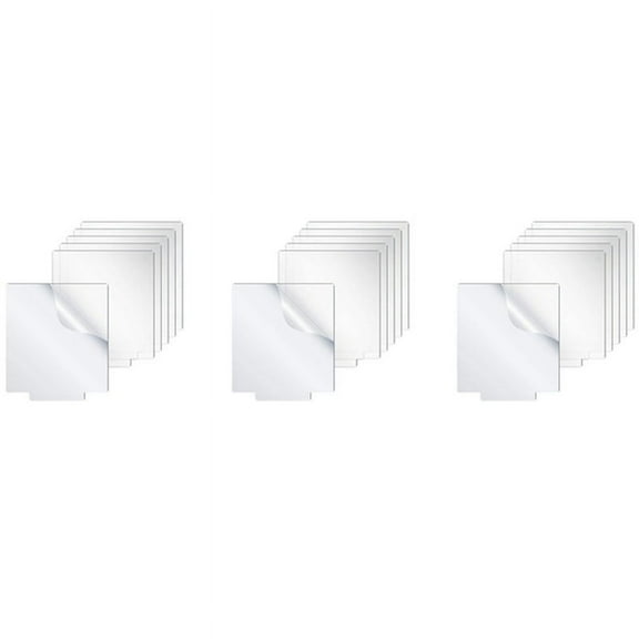 Acrylic Sheet Clear Cast for LED Light Base Table Signs DIY Display Projects Craft LEDLights for Projects 18 Pieces