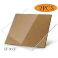 Acrylic Sheet Plexiglass Sheet with Protective Clear Acrylic Sheet 12" x 12" Square 1/8" Thick ...