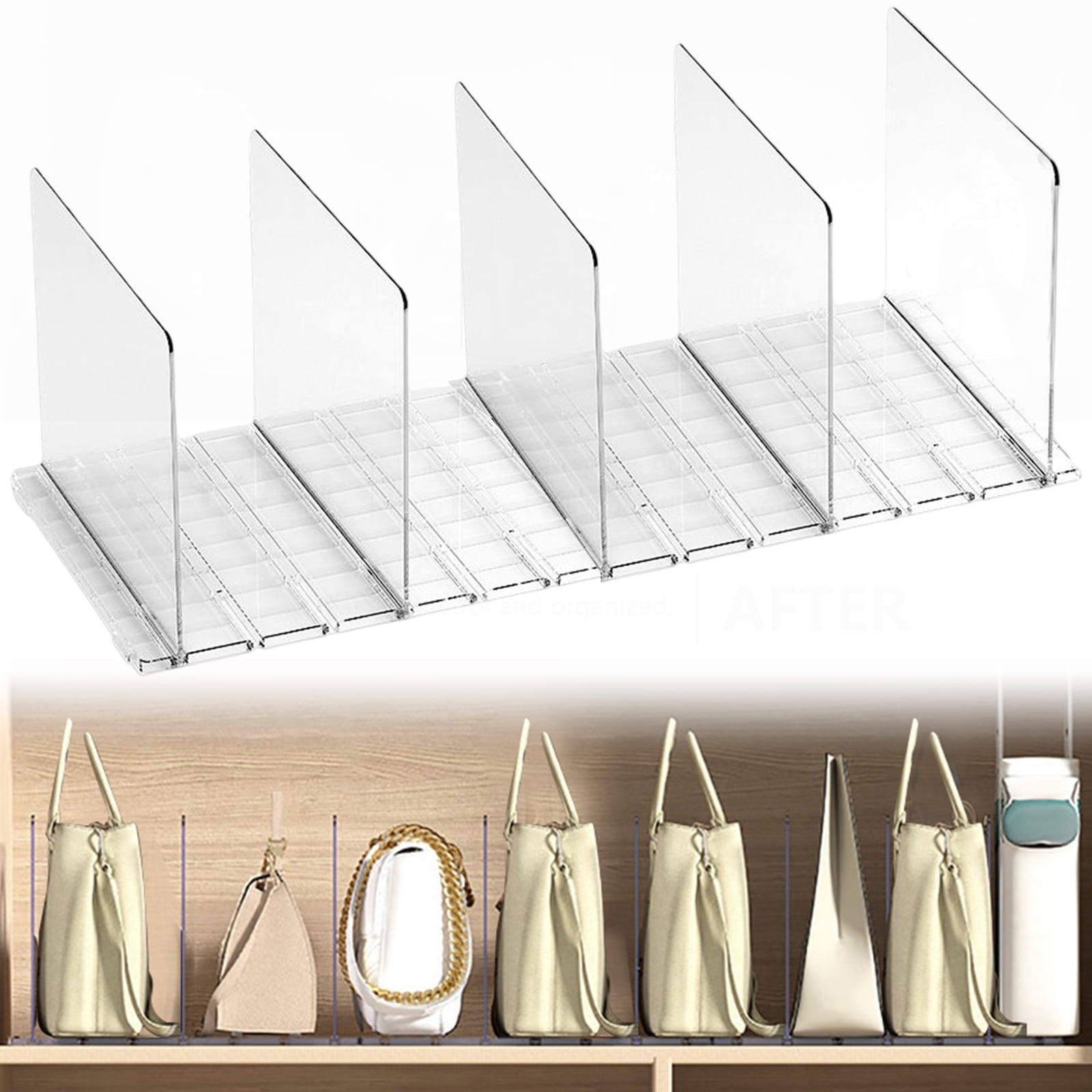 Purse dividers for closet sale