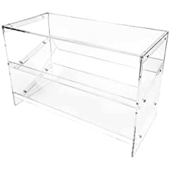 Acrylic Shoe Bench Rack  Three Tier Shoe Storage and Display Cubby for Footwear, Clothing  Shoe Box Organizer for Closet, Bedroom or Kitchen$$Home Decor, Kitchen, & Other