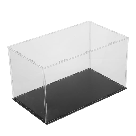 Acrylic Showcase Display Case for Model Cars and Figurines with Elegant Stand