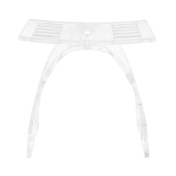 Acrylic Shower Stool, Heavy DutyBathroom Bench, Bath Stool with Water Leaking Channel for Bathroom, Living Room, Bedroom, Sauna Room, Entrance Hall, and More (16.34*9.06*15.75inch)