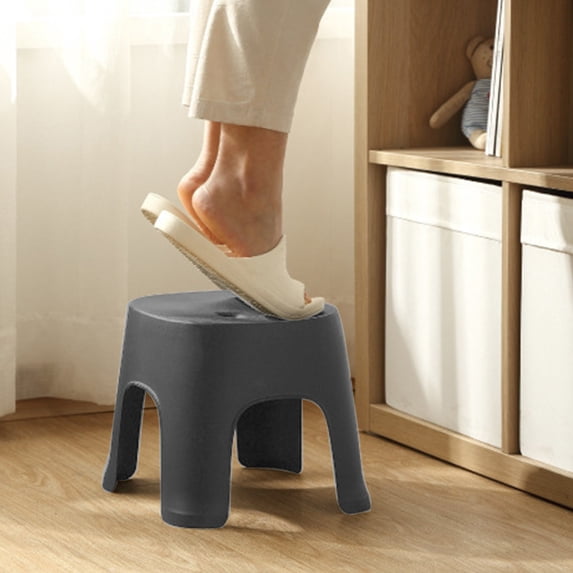 Acrylic Shower Stool Shoe Changing Stool Transparent Shower Bench Small Multifunctional Non Slip Portable Seat for Kithchen Bathroom Bedroom