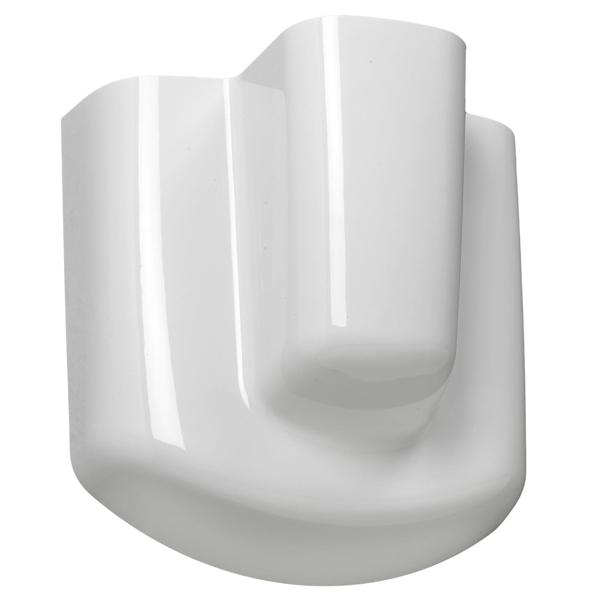 White Acrylic Wall-Mount Sink Shroud