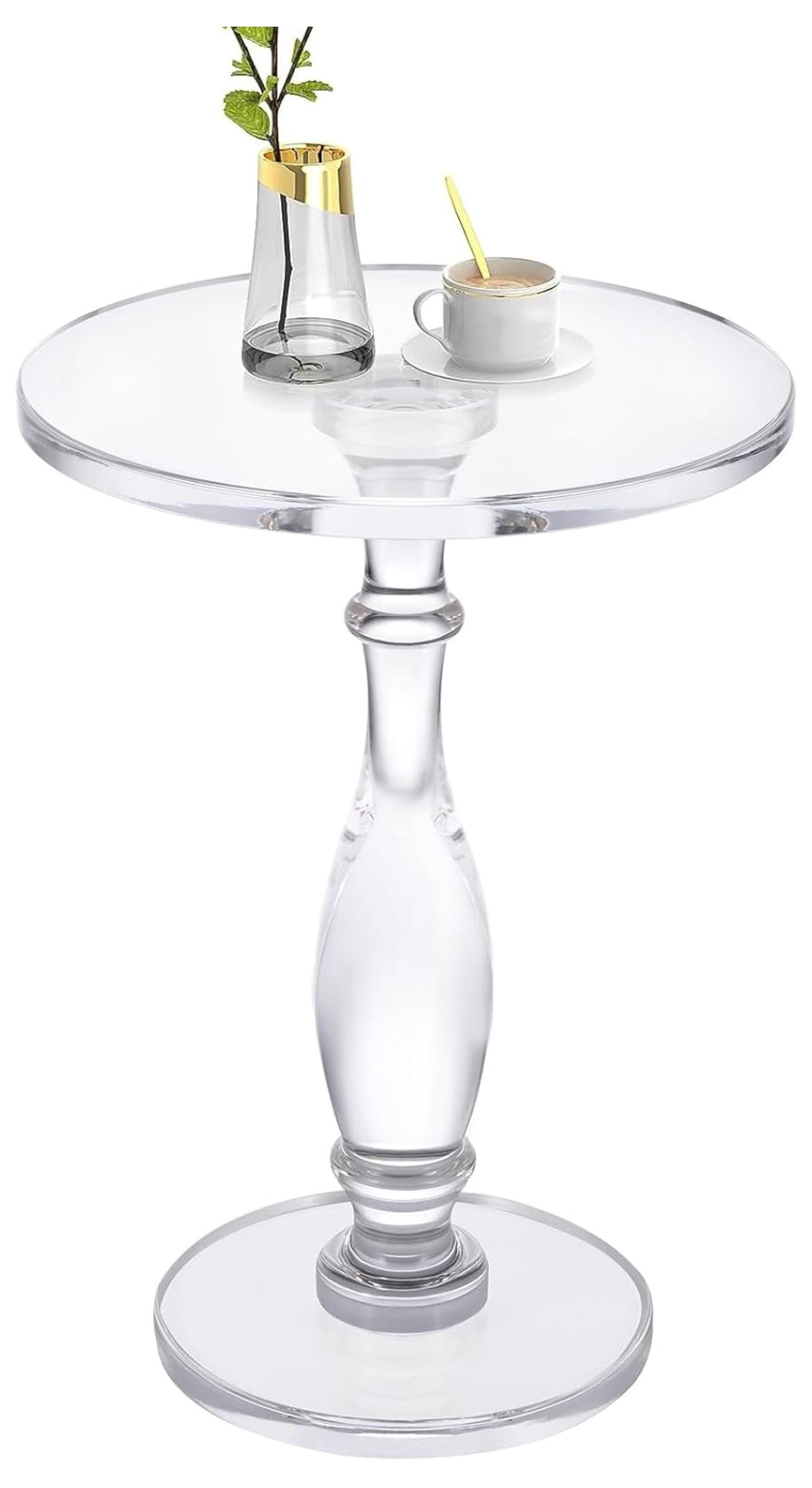 Acrylic Side Table,Acrylic End Table,Modern Nightstand with Clear Small ...