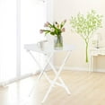 thumbnail image 1 of Acrylic Side Table Foldable Clear End Table Modern X Design 15lbs Load Capacity for Living Room Bedroom, 1 of 12
