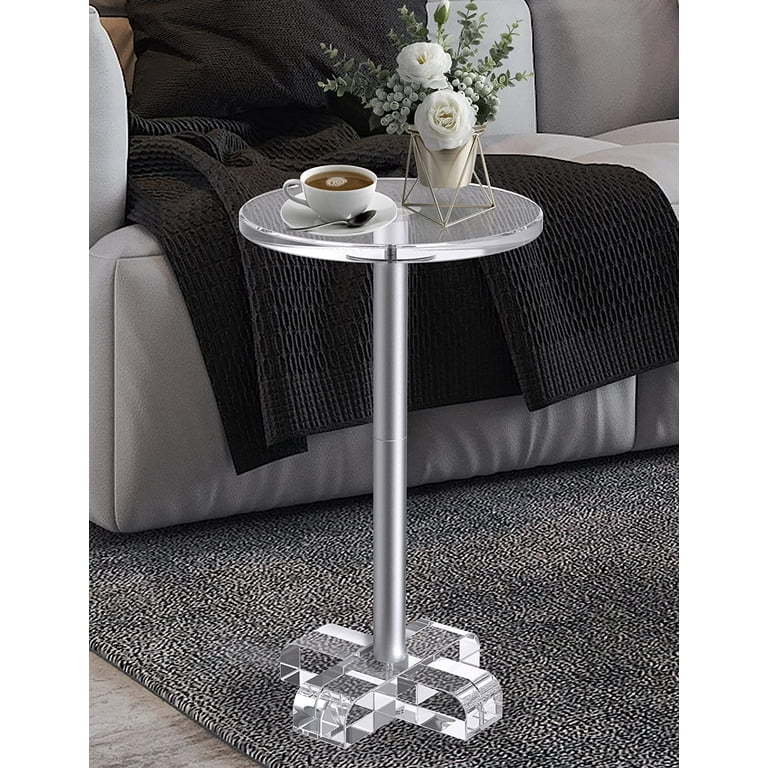 Acrylic end table modern deals
