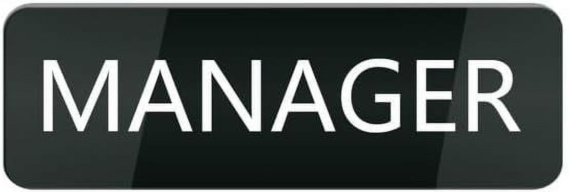 Acrylic Sign 3x10 Inch Acrylic Signs Manager Small Rectangular Sign For ...