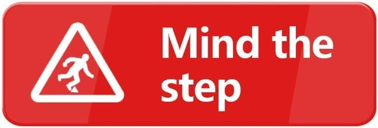 Acrylic Sign 3x8 Inch Mind The Step Sign For House Strong Signs For ...