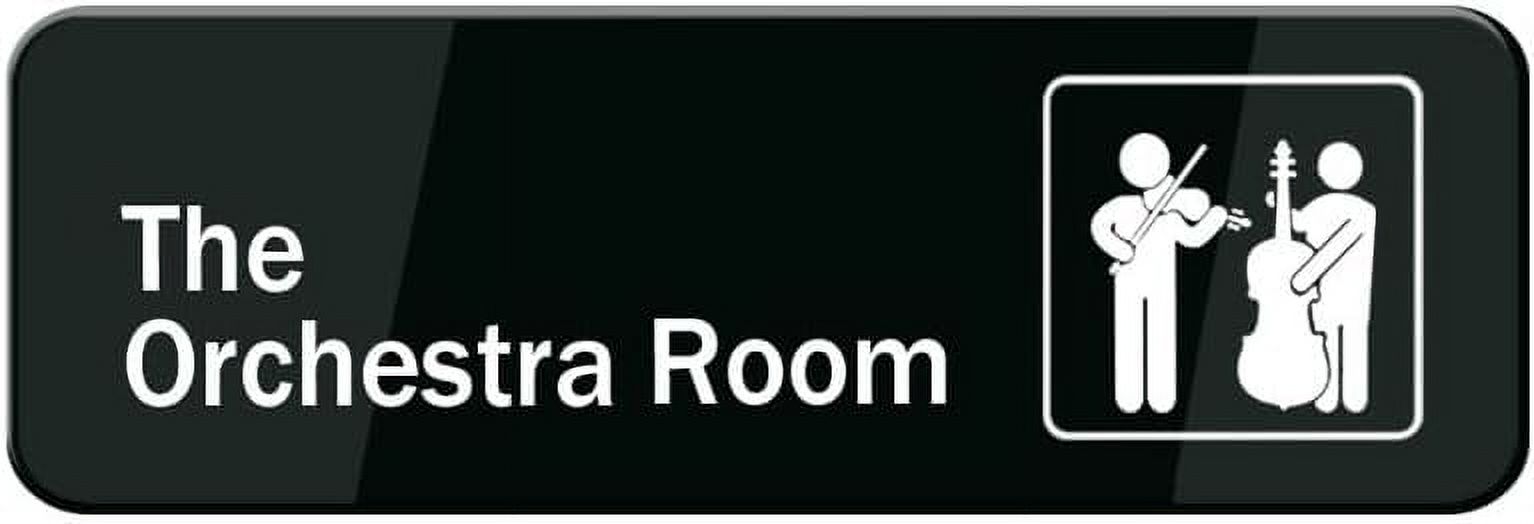 Acrylic Sign 3x8 Inch The Orchestra Room Sign For Door Acrylic Plastic ...
