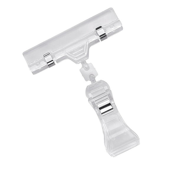 Acrylic Sign Clip Sign/Sign Holder - (Pack of 10)