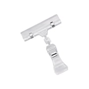 SSWBasics Acrylic Sign Clip Holder for Racks and Shelves pack of 10
