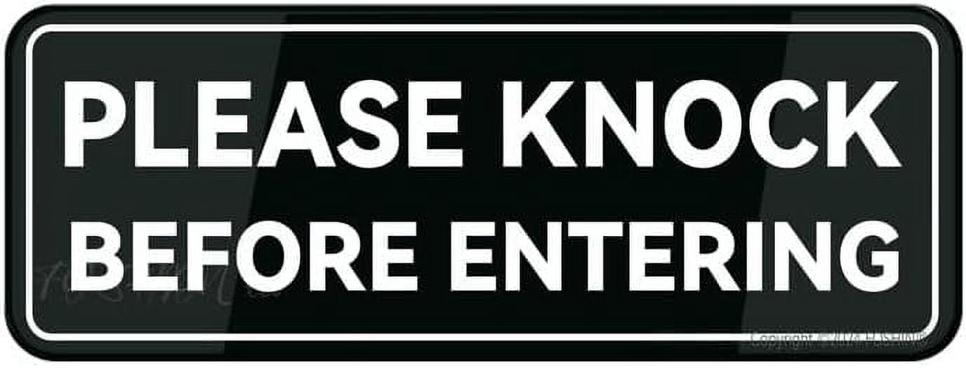 Acrylic Sign For Wall Fancy Please Knock Before Entering Sign Sign For ...