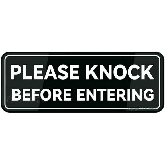 Acrylic Sign For Wall Fancy Please Knock Before Entering Sign Sign For Office Restaurants Hotels Supermarket Supplies 10 By 3 Inch