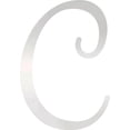 thumbnail image 1 of Acrylic Sign Letter, Plastic Blank C Script, 6'' Tall Clear Alphabet, 1 of 5