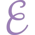 thumbnail image 1 of Acrylic Sign Letter, Plastic Blank E Script, 6'' Tall Lavender Alphabet, 1 of 5