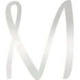 thumbnail image 1 of Acrylic Sign Letter, Plastic Blank M Script, 6'' Tall Clear Alphabet, 1 of 5