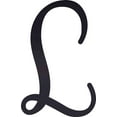 thumbnail image 1 of Acrylic Sign Letters,Wedding L Script, 2'' Tall Transparent Black Alphabet, 1 of 5