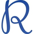 thumbnail image 1 of Acrylic Sign Letters,Wedding R Script, 2'' Tall Transparent Dark Blue Alphabet, 1 of 5