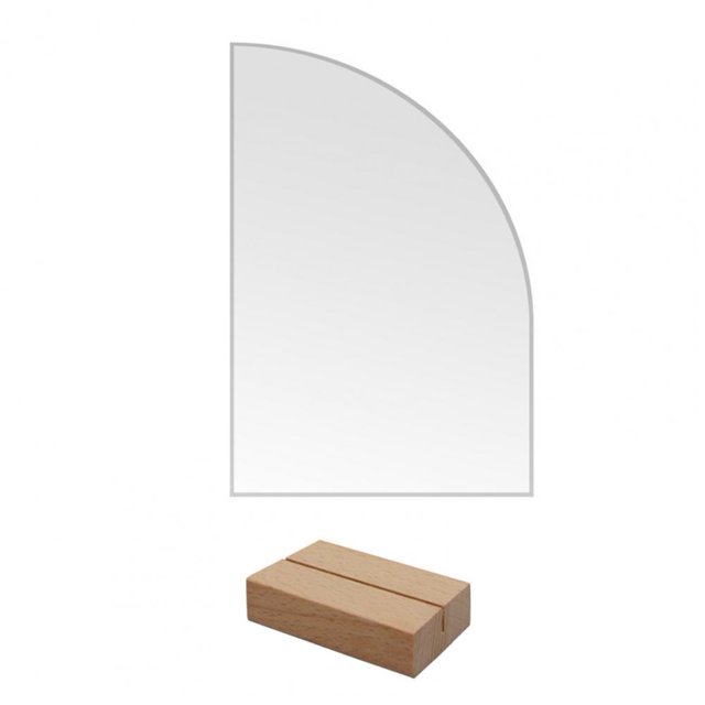 Acrylic Sign Table Number Plate With Stand Transparent DIY Sign Holder