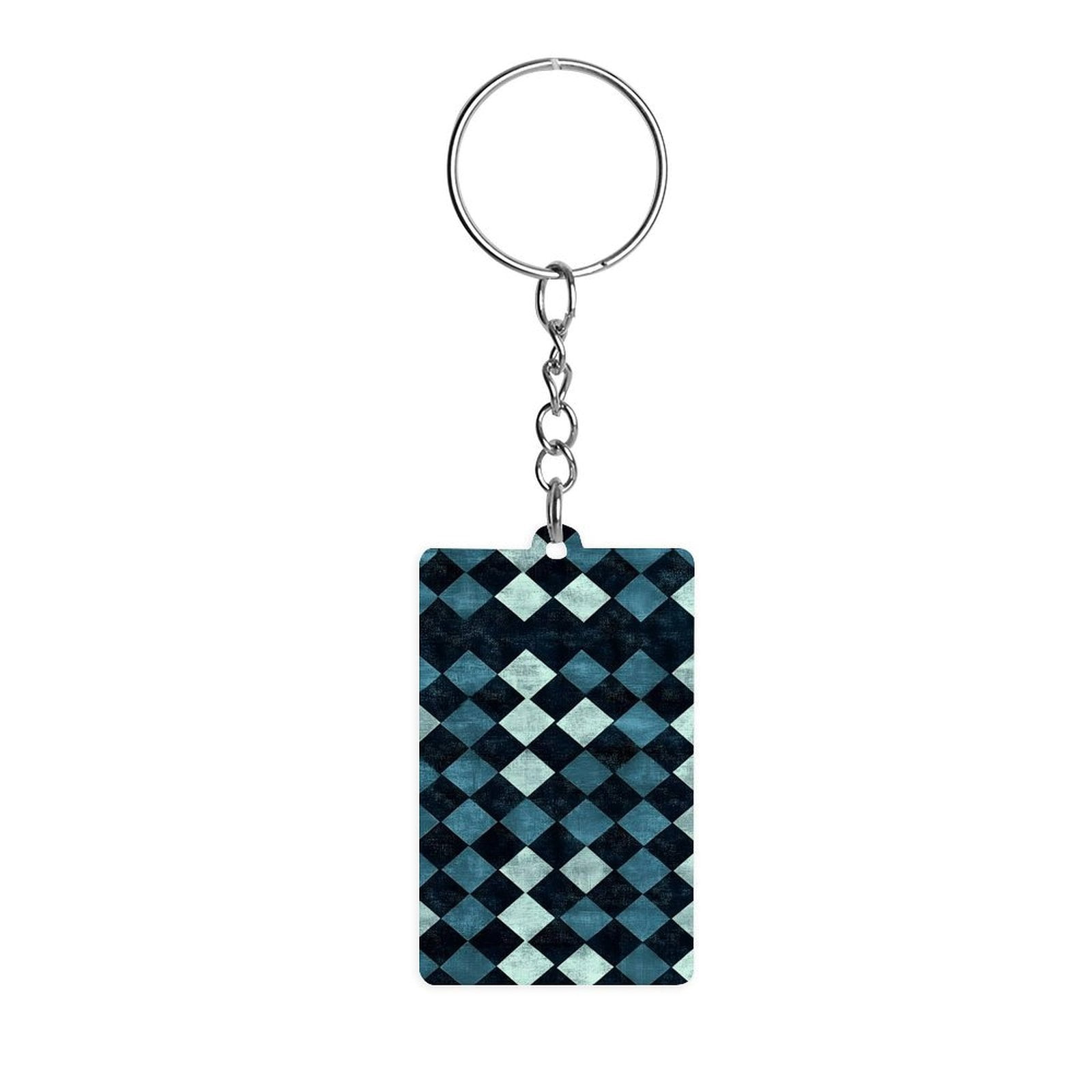 Houdsooth Key Rings Acrylic Single-Sided Key Ring 1.2×2in Hardness, Light Weight ...