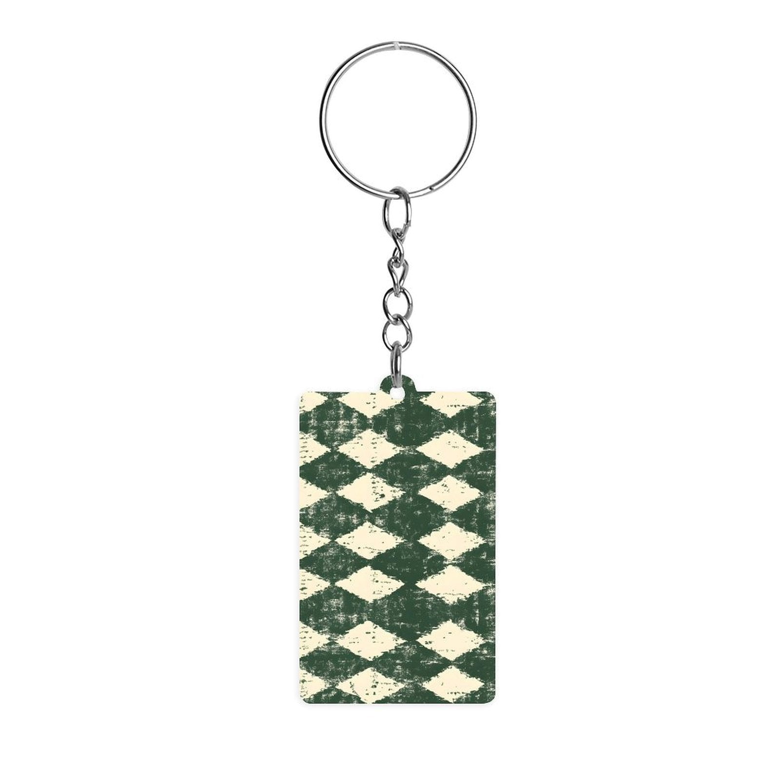 Houdsooth Key Rings Acrylic Single-Sided Key Ring 1.2×2in Hardness, Light Weight ...