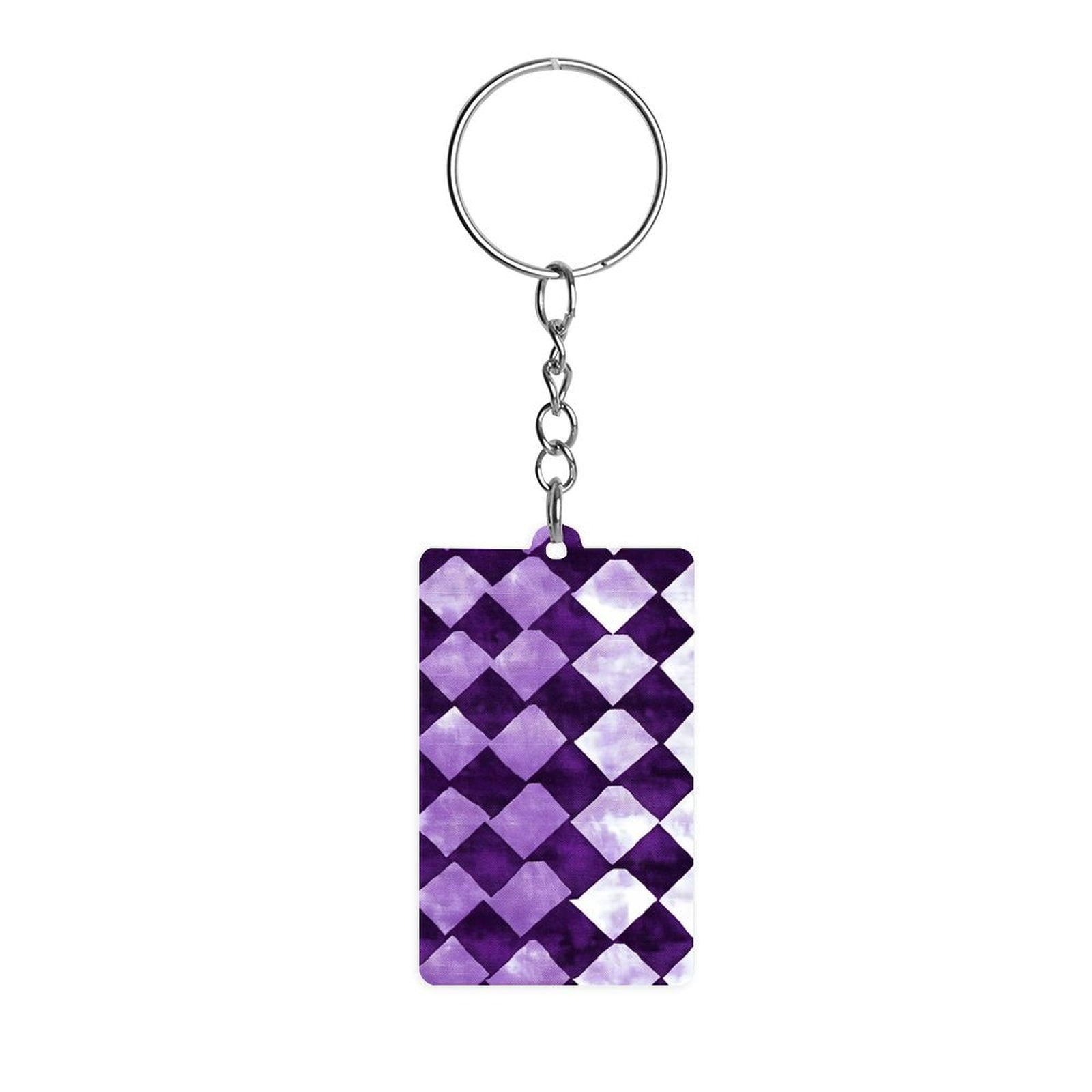 Houdsooth Key Rings Acrylic Single-Sided Key Ring 1.2×2in Hardness, Light Weight ...