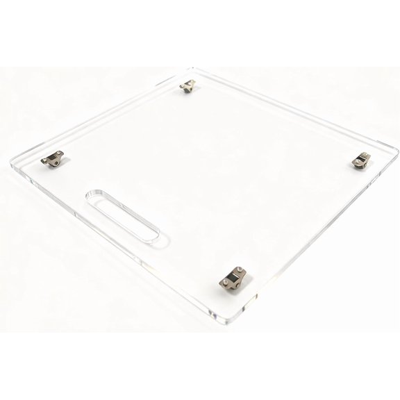 Acrylic Sliding Tray for Coffee Maker, Appliance Sliders with Rubber Wheels, Coffee Tray for Countertop,Sliding Tray for Coffee Maker,Slider Tray for Countertop Moving