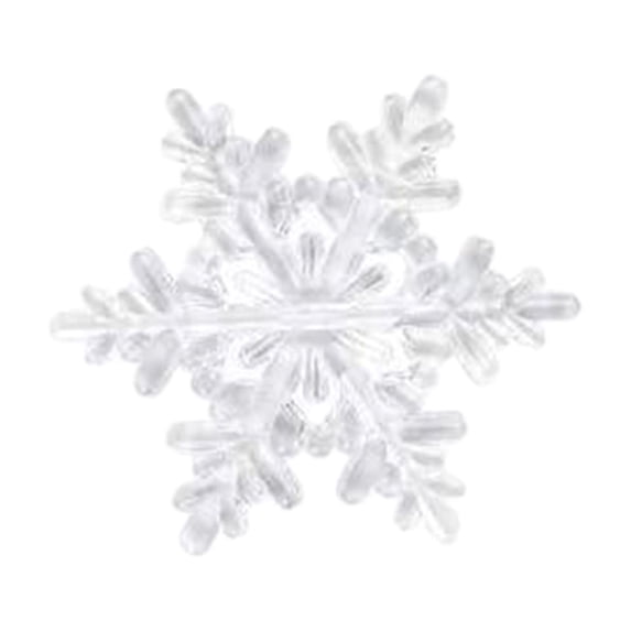Acrylic Snowflake Ornament – Translucent Christmas Pendant with Crystal Finish, Holiday Decoration for Tree, Wedding, Party, Crafts