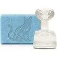 thumbnail image 1 of Acrylic Soap Stamp Cat Plant Handmade Soap Chapter Imprint Embossing with Handle 1.57" Embossing for DIY Clay Cookie Pottery Stamp Biscuits Gummier Arts Crafts Making Projects DIY, 1 of 9