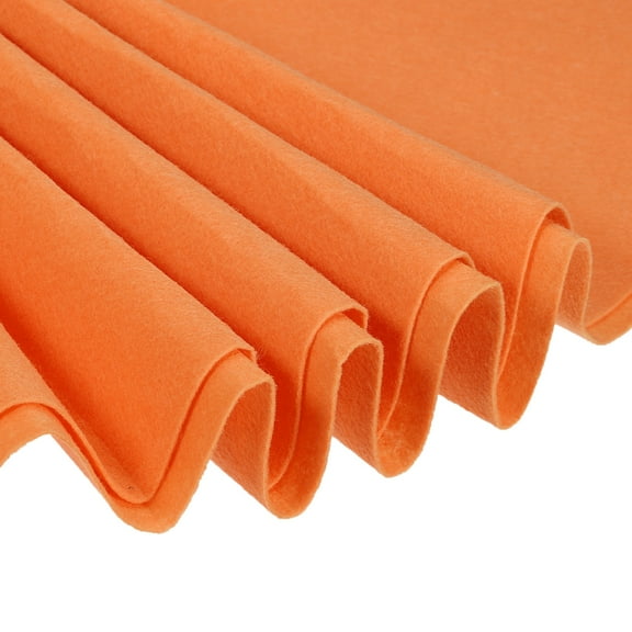 Acrylic Soft Felt Fabric Sheets Fiber Sheets Orange 39x39 Inch 1mm Thick