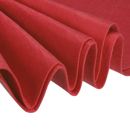 Acrylic Soft Felt Fabric Sheets Fiber Sheets Red 39x39 Inch 2mm Thick